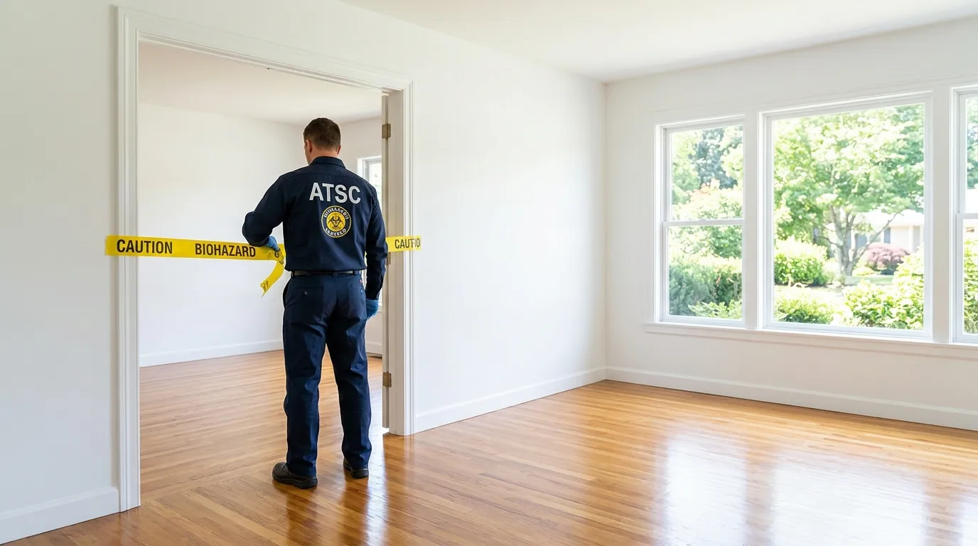 Certified biohazard cleanup crew performing Decomposition Cleanup in Litchfield